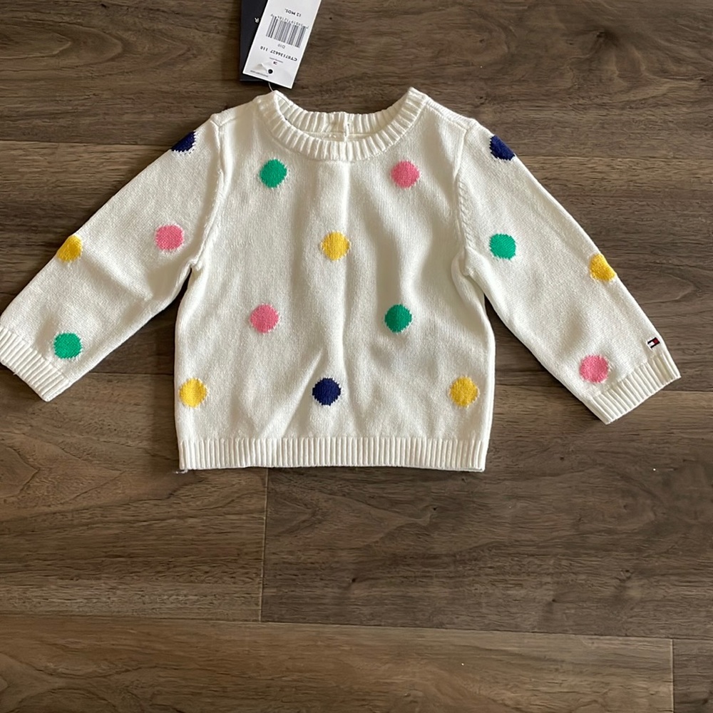 12 month Tommy Hilfiger sweater new with tags